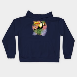 Toucans Hawaiian Summer Mood Kids Hoodie